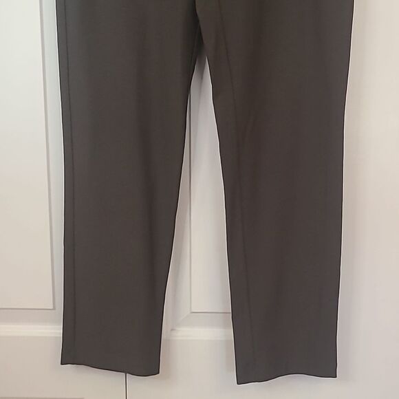 Eileen Fisher Slim Fit Washable Stretch Crepe Ankle Pants Olive Green Size S - Picture 5 of 14